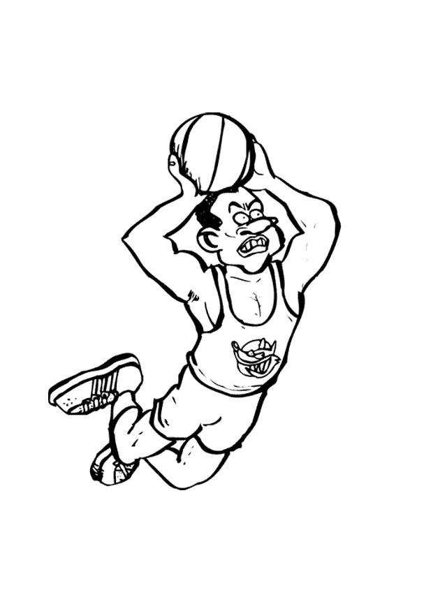 basketball Fargeleggingsbilde basketball