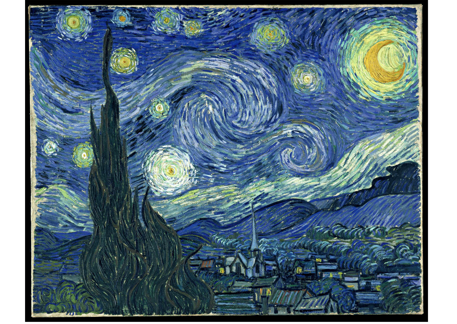 bilde starry night - vincent van gogh