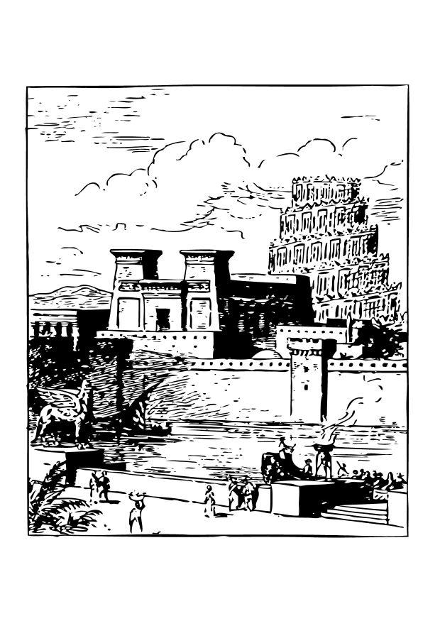Bilde å fargelegge babylon