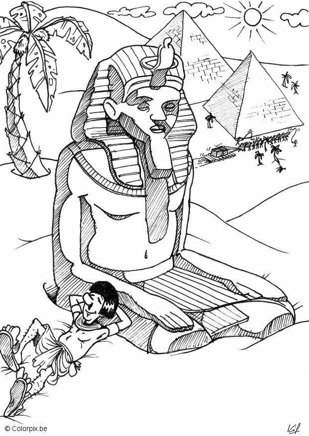 Bilde å fargelegge egypt