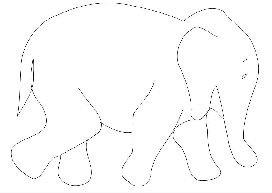 Bilde å fargelegge elefant