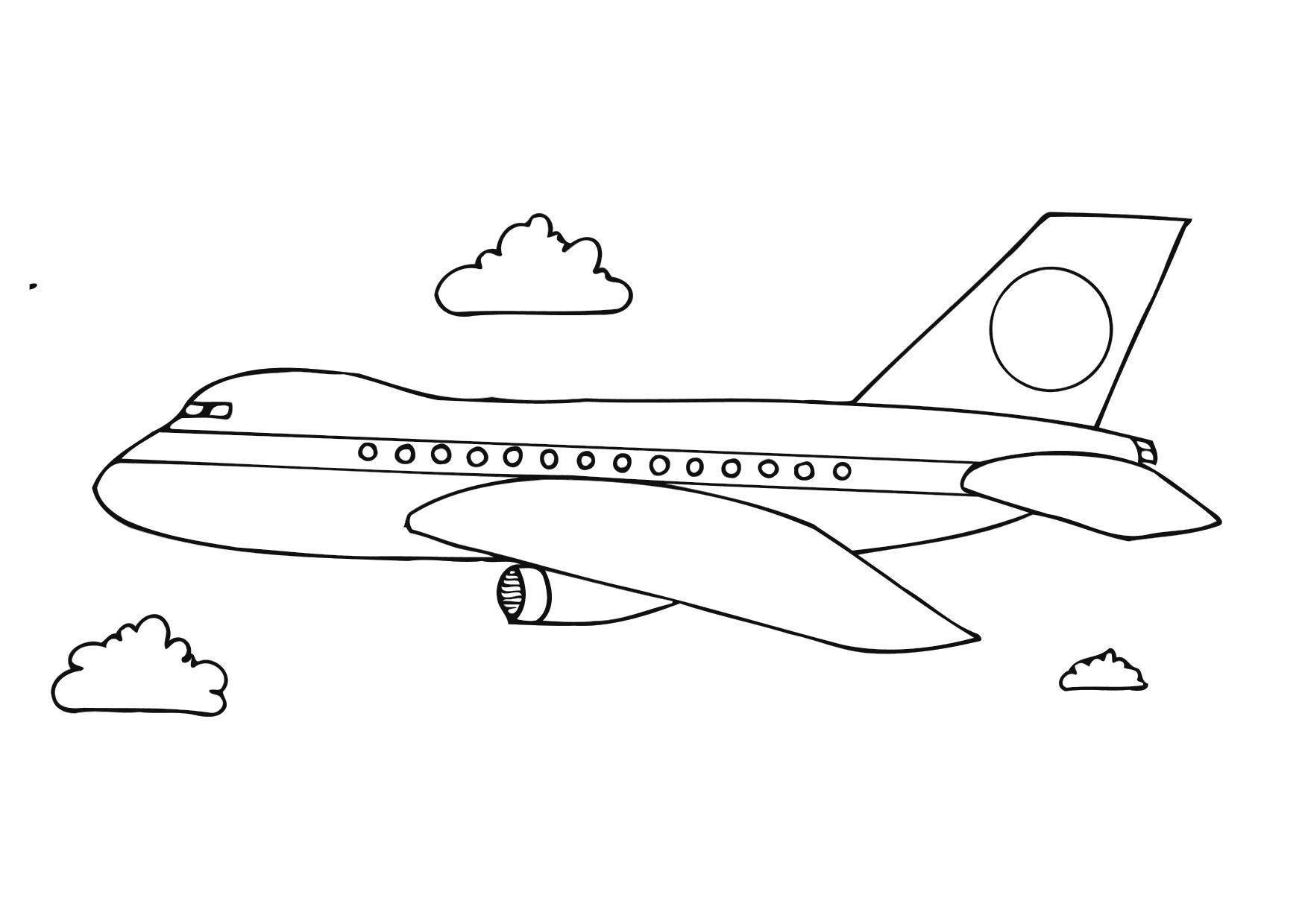 Bilde å fargelegge fly