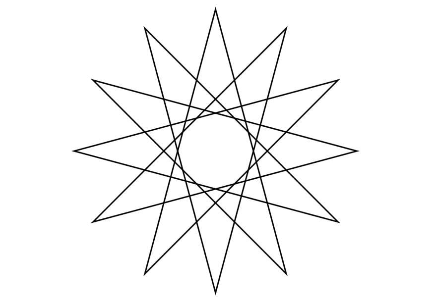 Bilde å fargelegge geometriske figurer