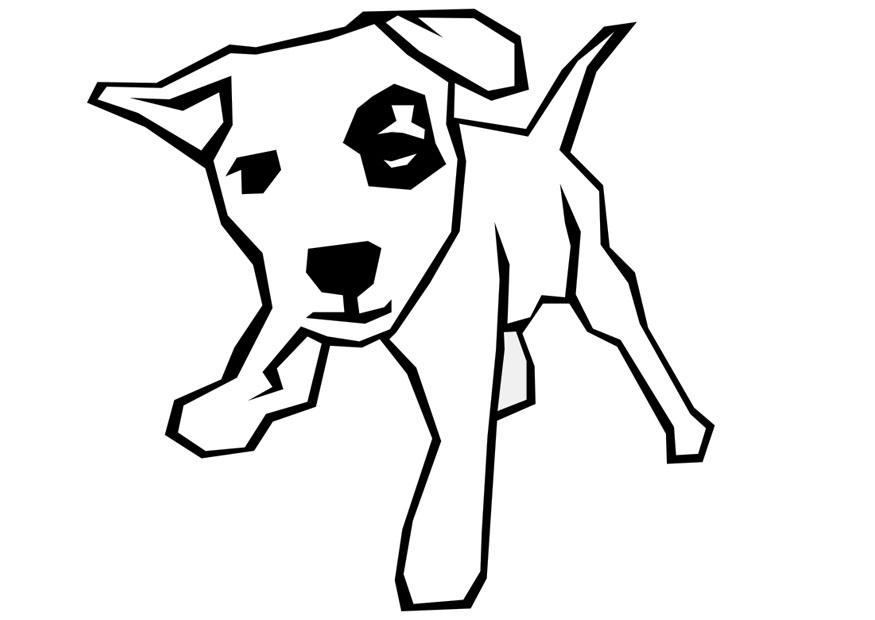 Bilde å fargelegge hund