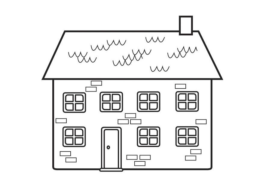Bilde å fargelegge hus