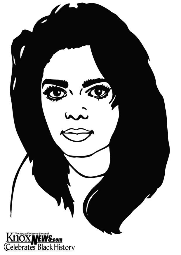Bilde å fargelegge janet jackson