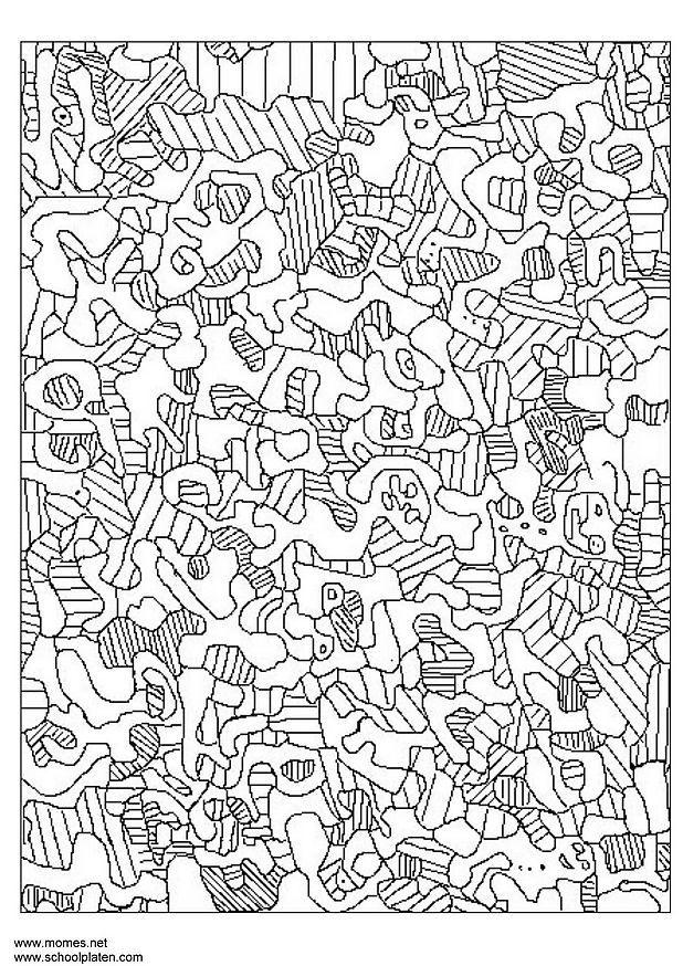 Bilde å fargelegge jean dubuffet