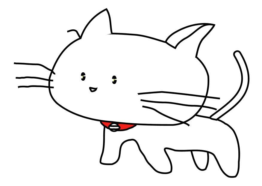 Bilde å fargelegge katt