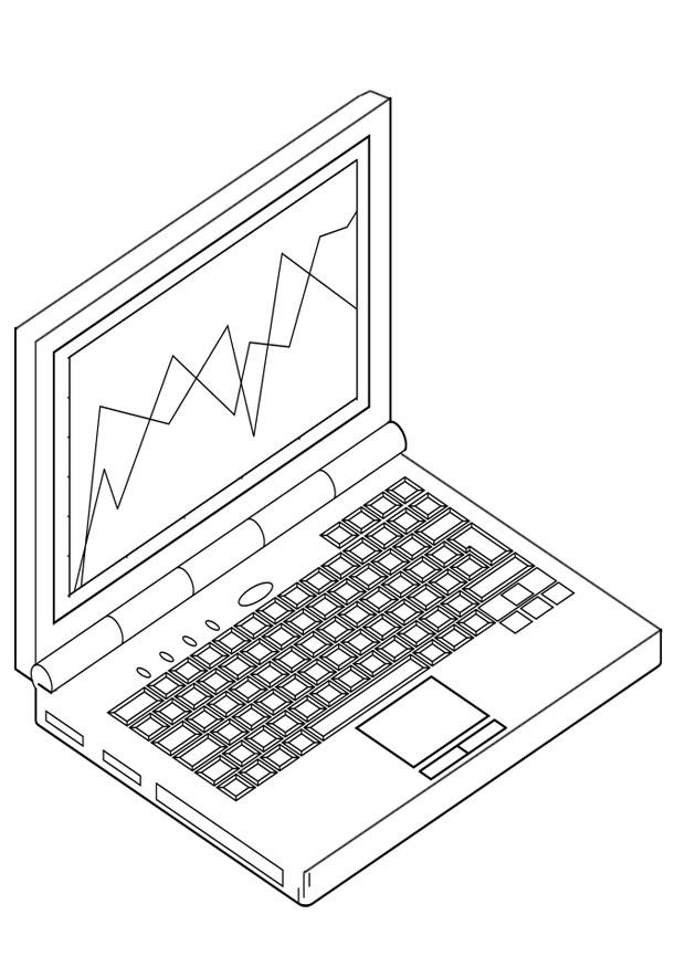 Bilde å fargelegge laptop