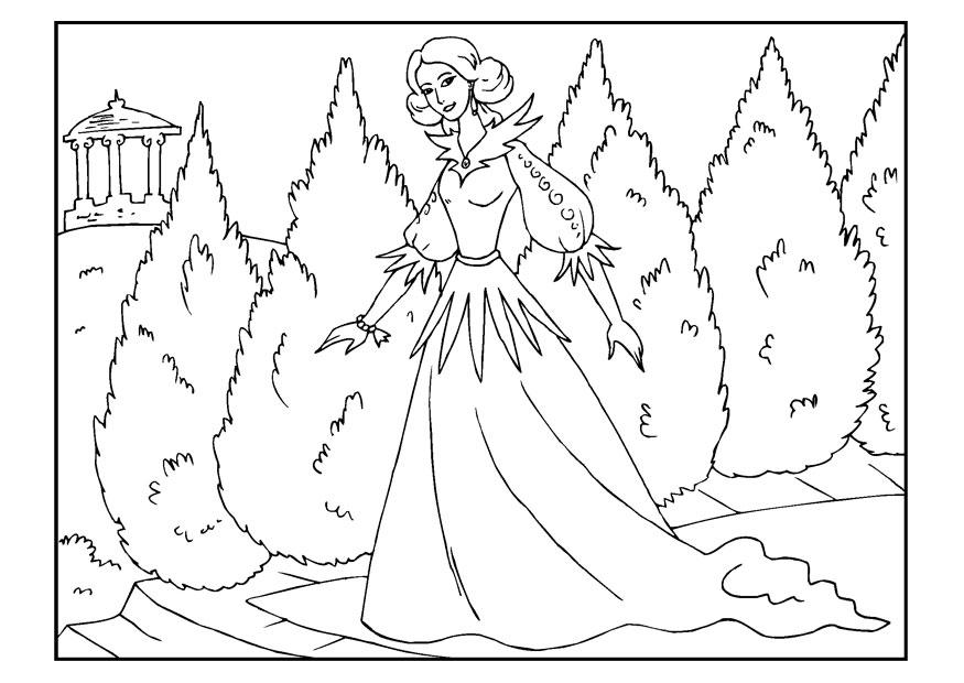Bilde å fargelegge prinsesse