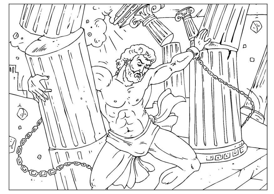 Bilde å fargelegge samson