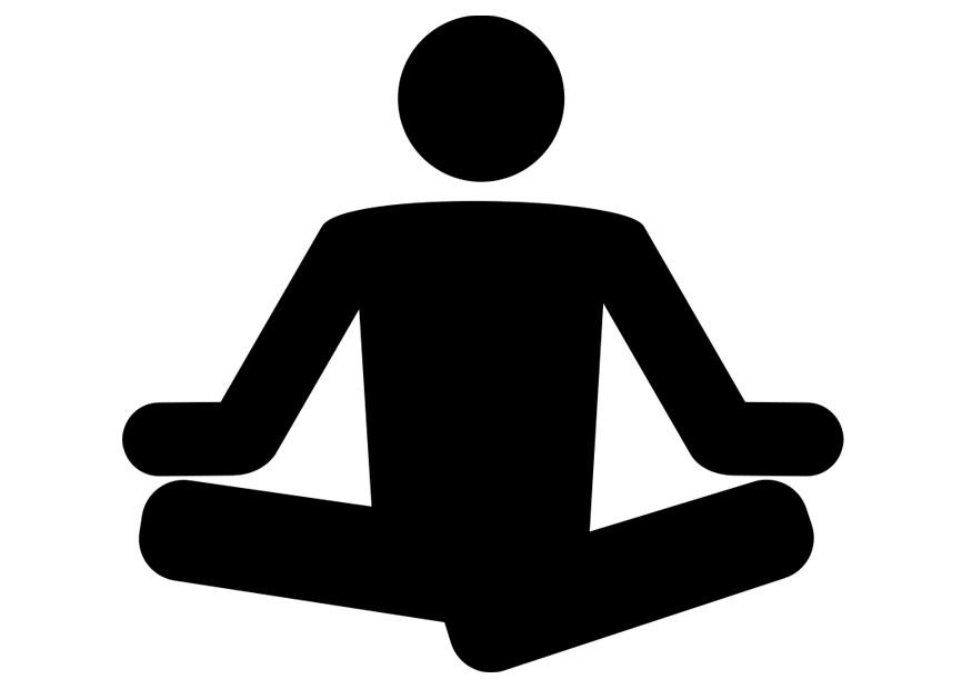 Bilde å fargelegge yoga