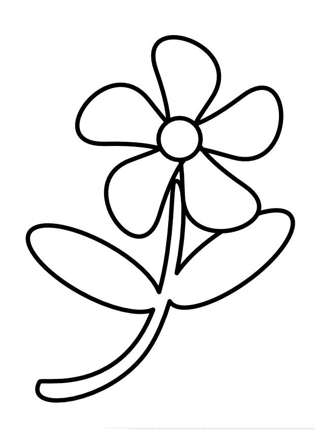 Fargeleggingsbilde blomst
