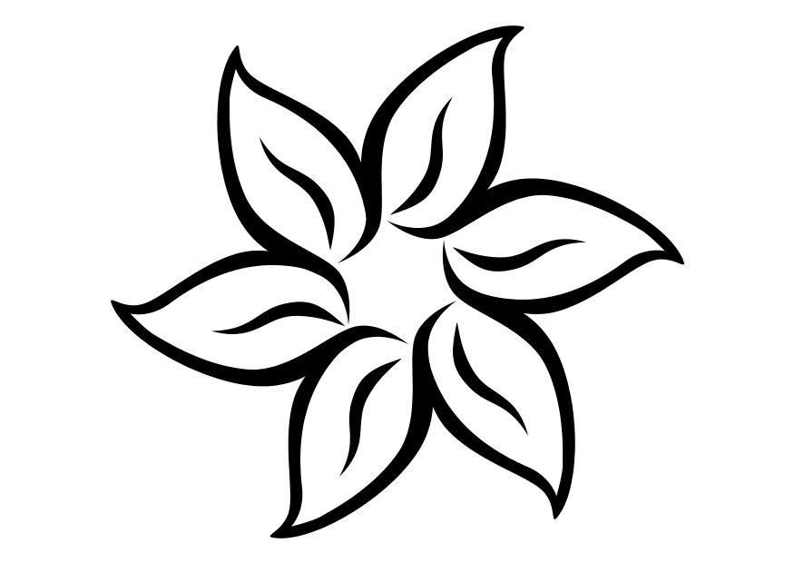 blomst Fargeleggingsbilde blomst