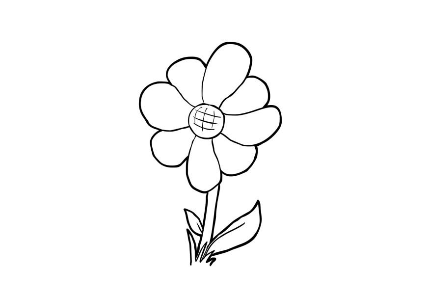 Fargeleggingsbilde blomst