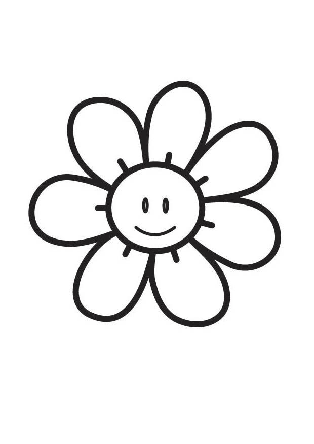 Fargeleggingsbilde blomst