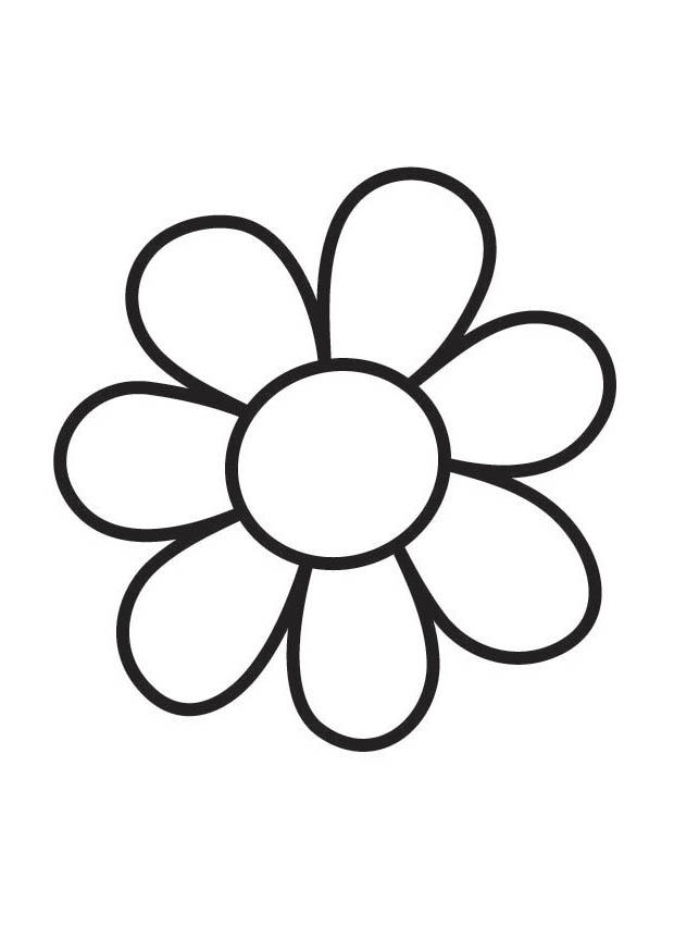 Fargeleggingsbilde blomst