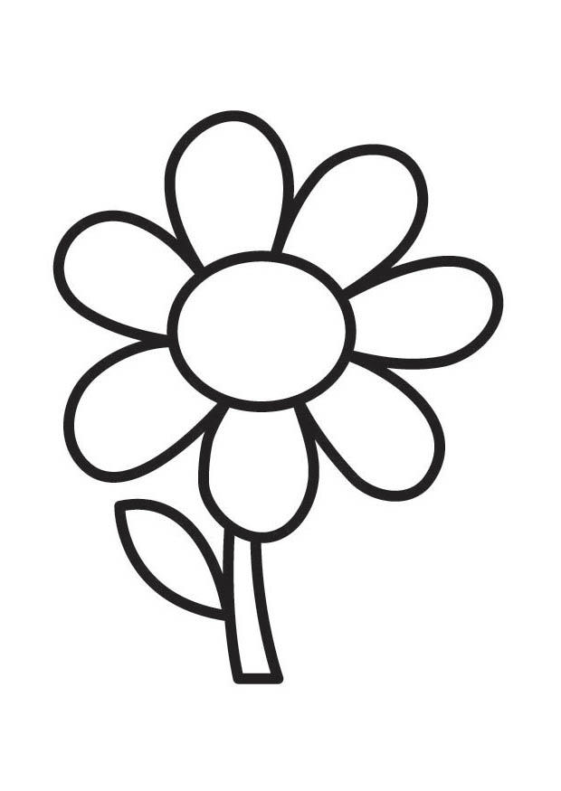 Fargeleggingsbilde blomst