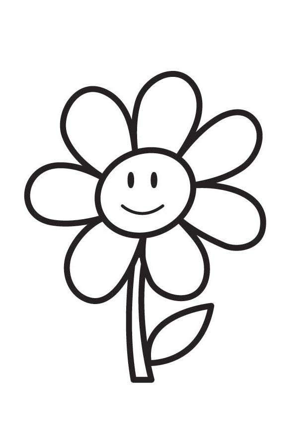 blomst Fargeleggingsbilde blomst