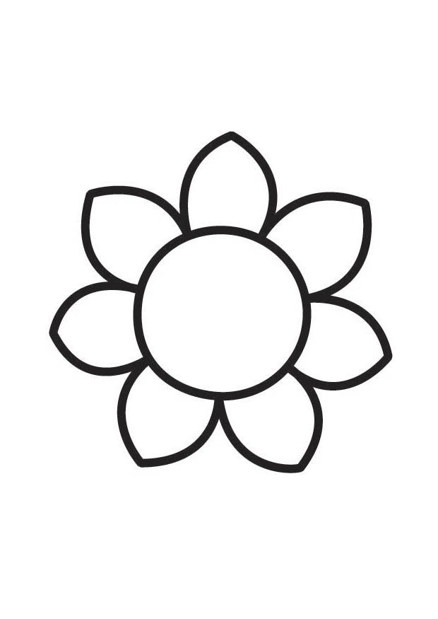 blomst Fargeleggingsbilde blomst