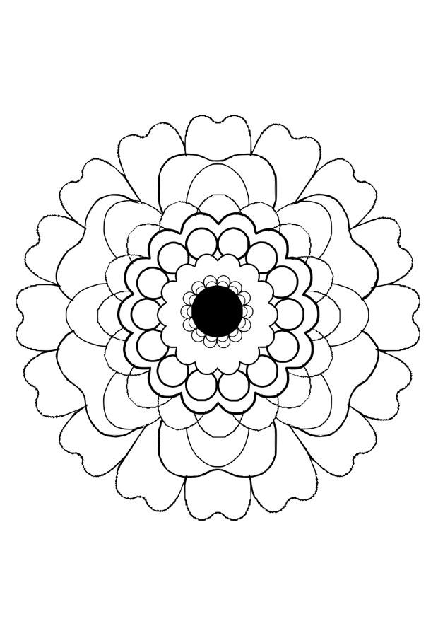 Fargeleggingsbilde blomst