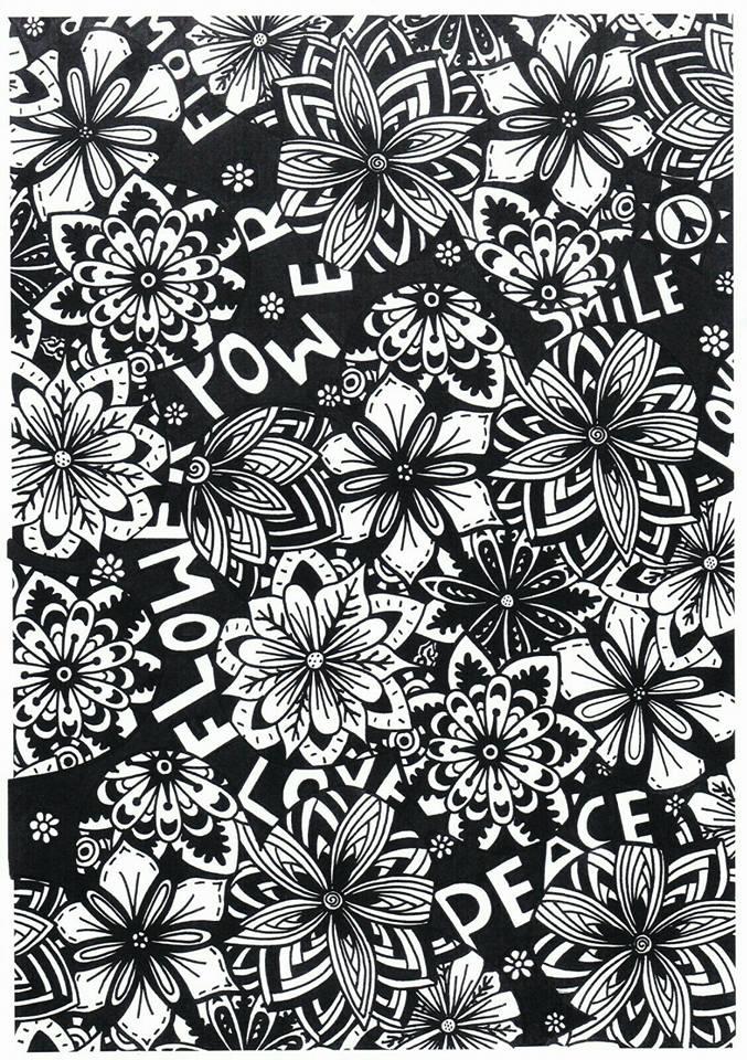blomster Fargeleggingsbilde blomster