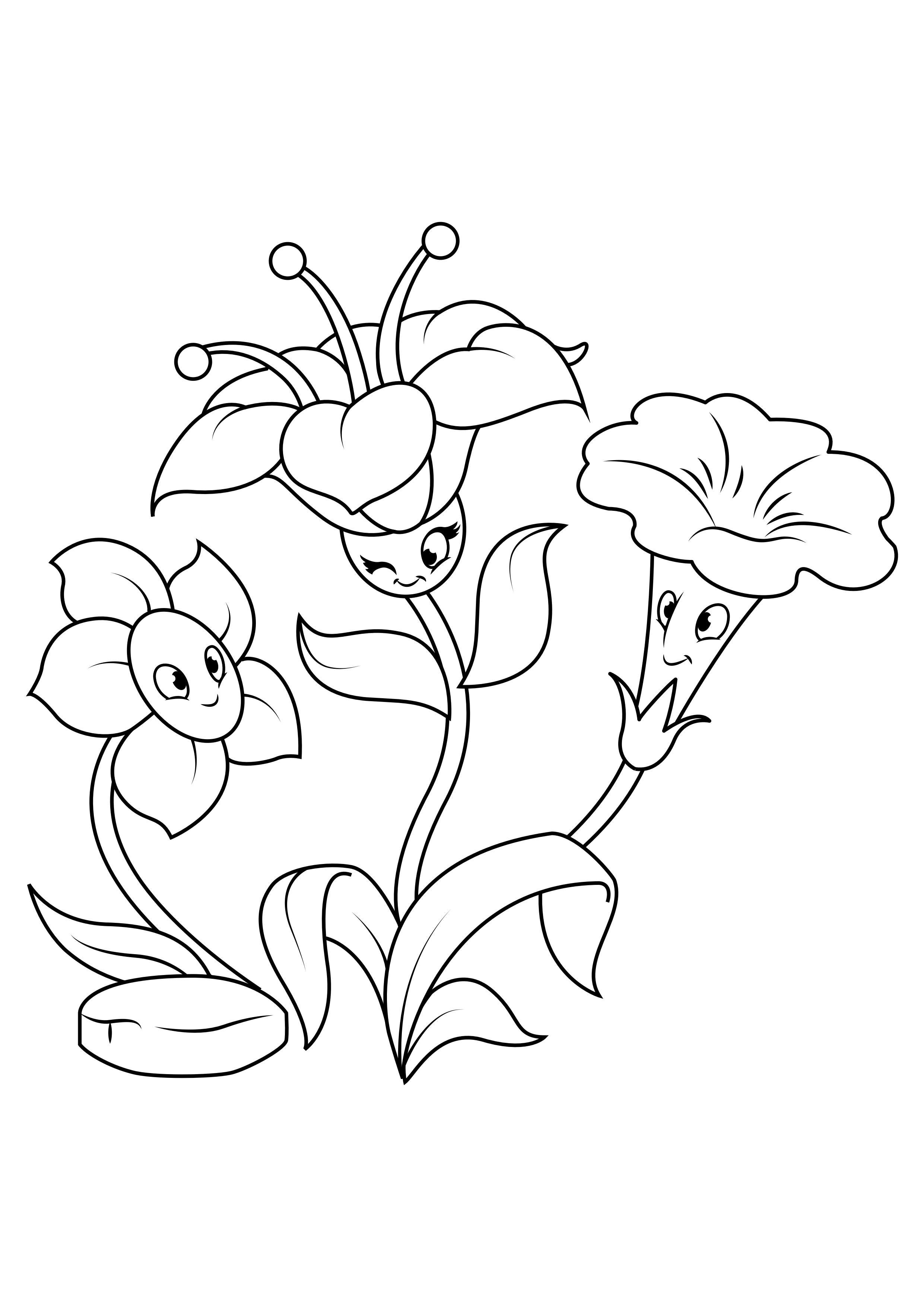 blomster har det gA¸y Fargeleggingsbilde blomster har det gA¸y