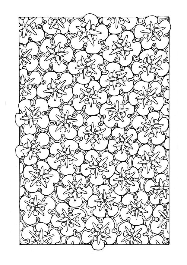 Fargeleggingsbilde blomstermA¸nster