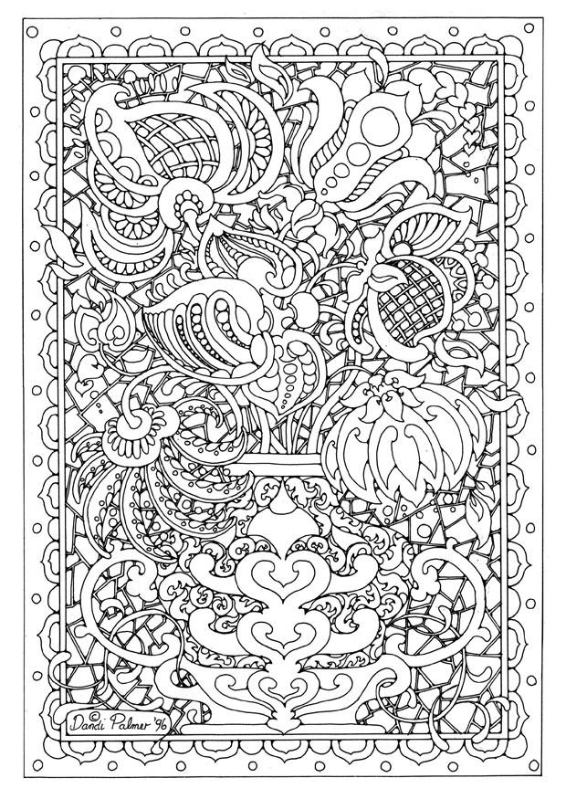 blomstervase Fargeleggingsbilde blomstervase