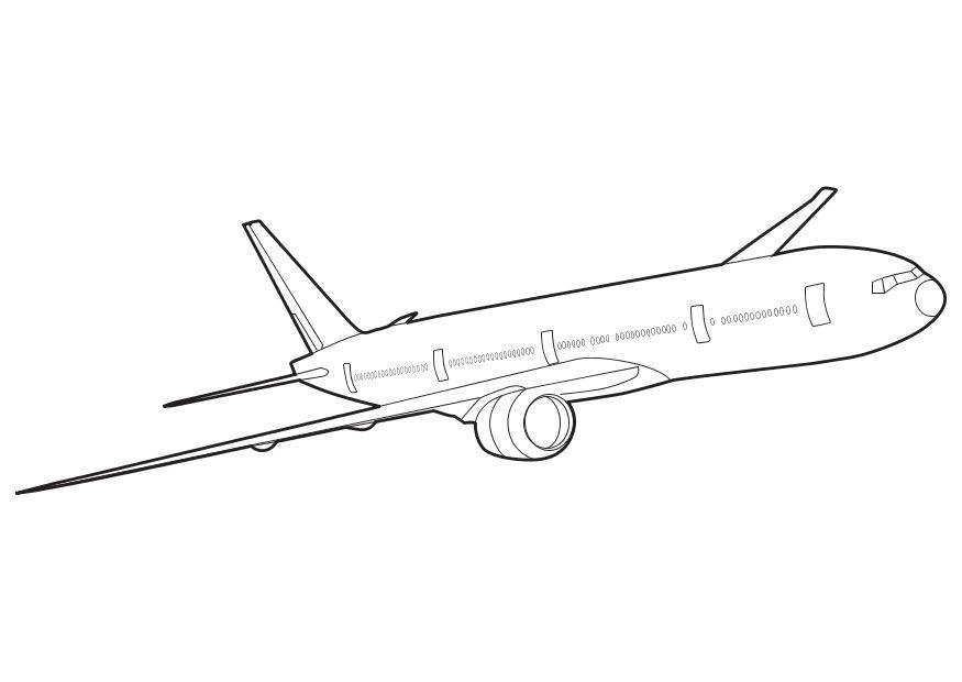 Fargeleggingsbilde boeing 777