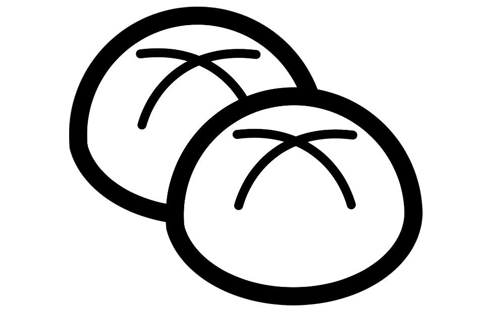 Fargeleggingsbilde boller