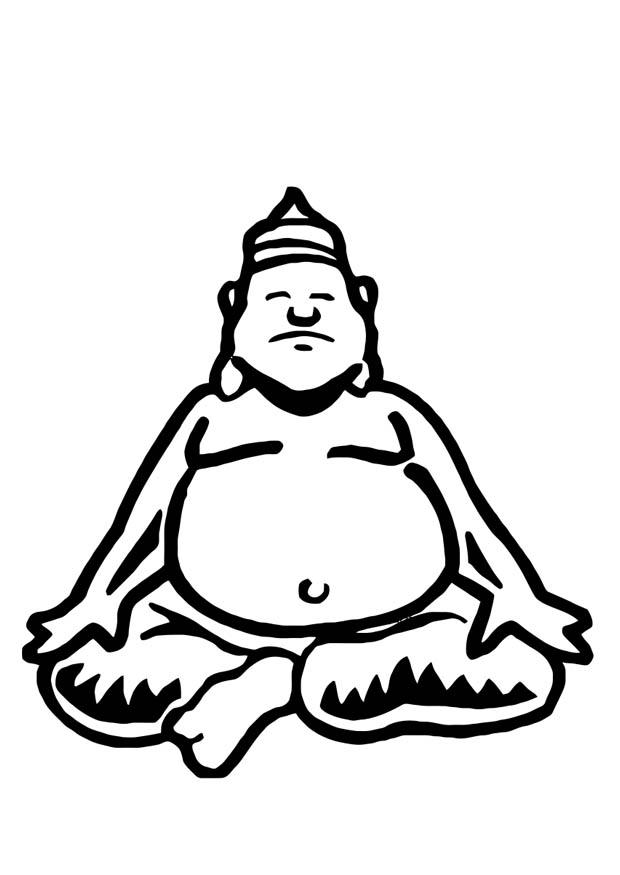 Fargeleggingsbilde buddha