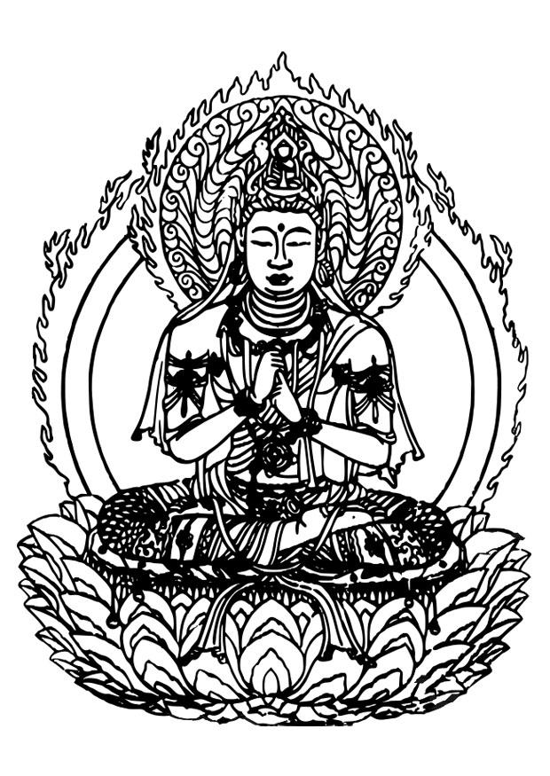 buddha Fargeleggingsbilde buddha