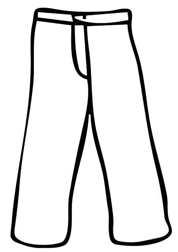 Fargeleggingsbilde bukse