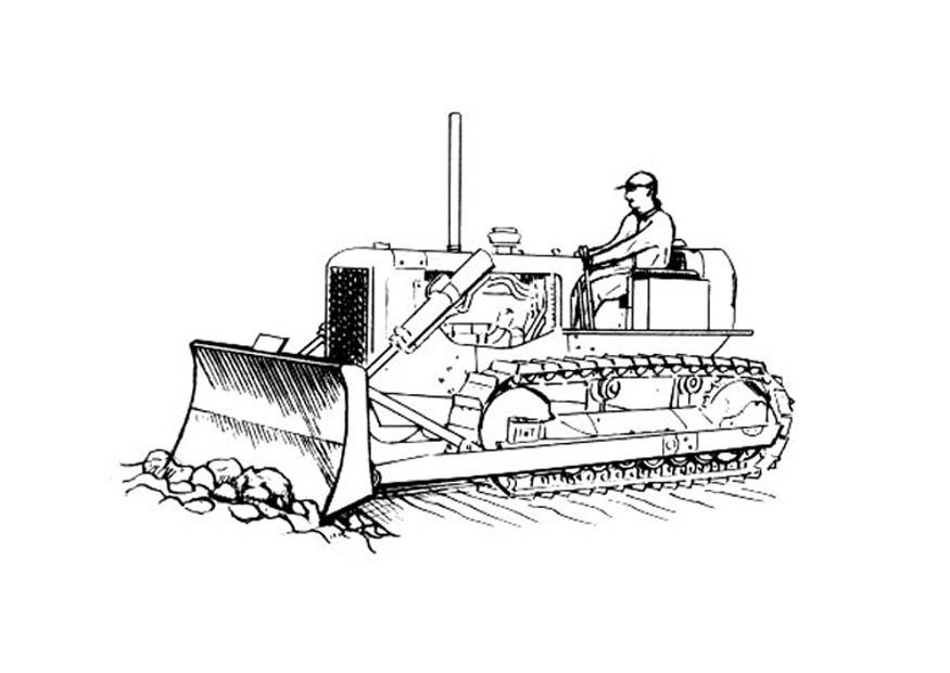 bulldozer Fargeleggingsbilde bulldozer