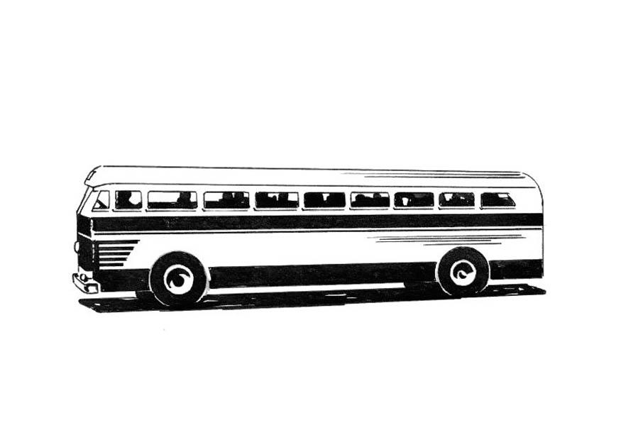 Fargeleggingsbilde buss