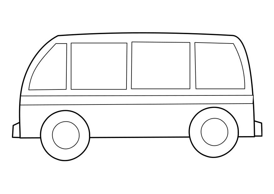 Fargeleggingsbilde buss