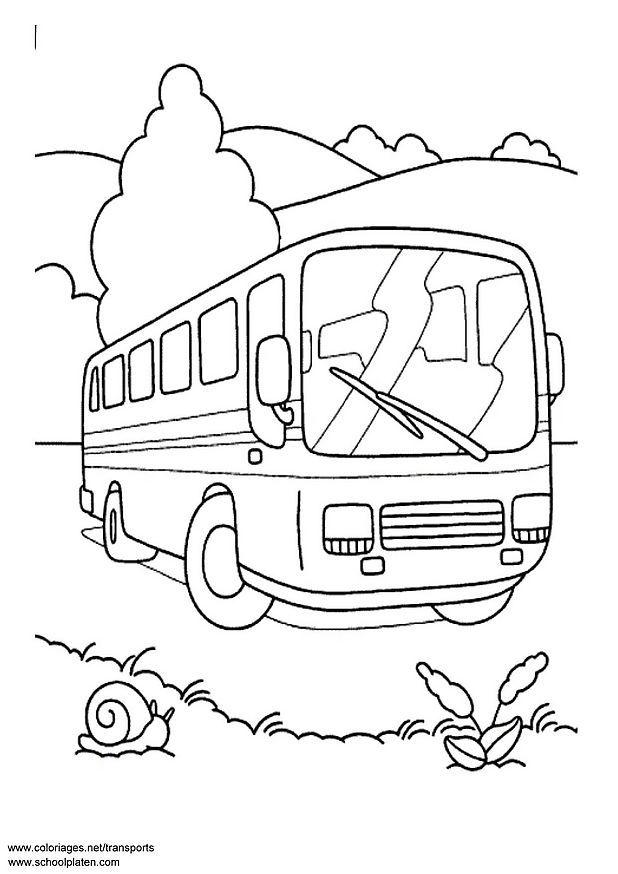 buss Fargeleggingsbilde buss