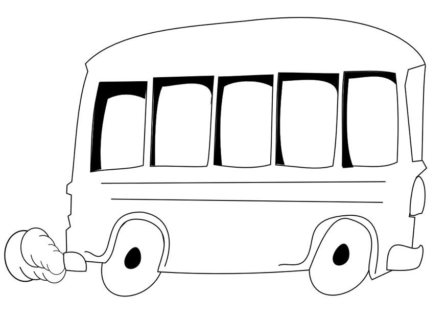 Fargeleggingsbilde buss