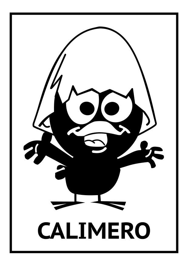 Fargeleggingsbilde calimero