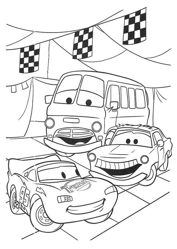 Fargeleggingsbilde cars