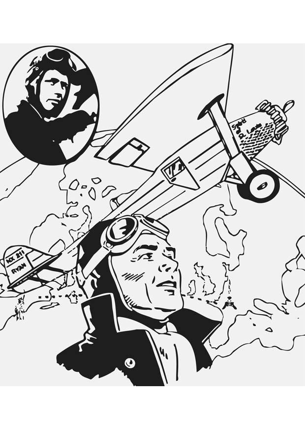 charles lindbergh Fargeleggingsbilde charles lindbergh