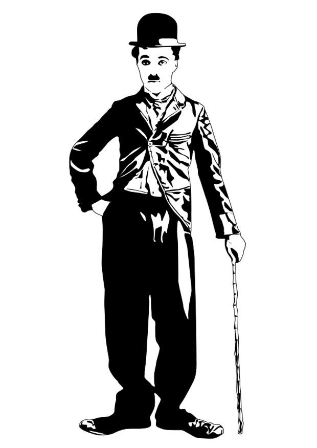 charlie chaplin Fargeleggingsbilde charlie chaplin