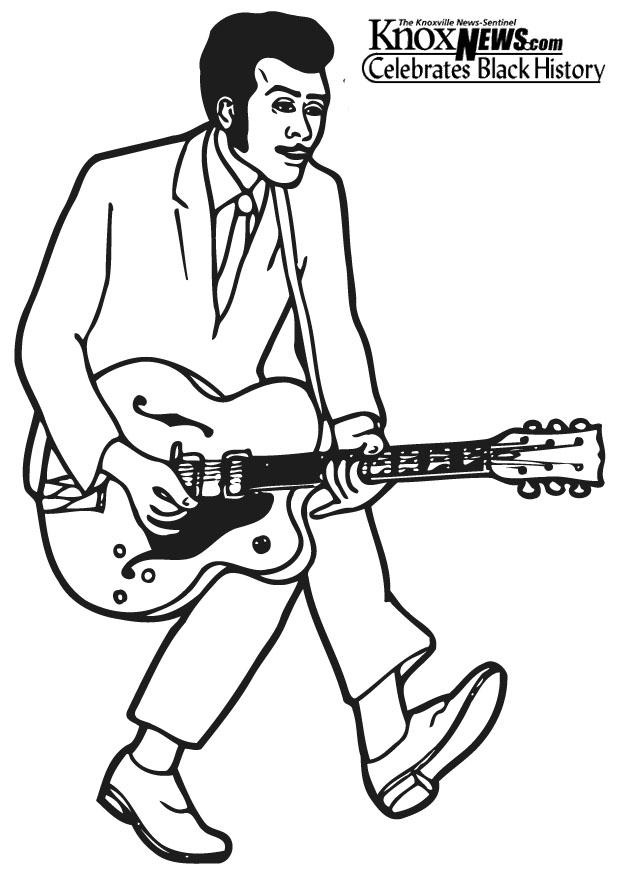 chuck berry Fargeleggingsbilde chuck berry