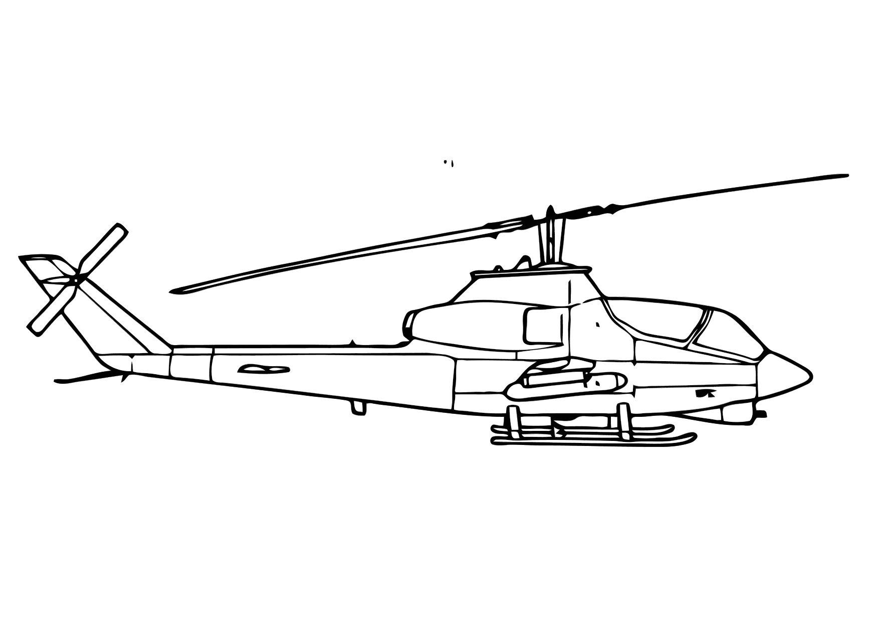 Fargeleggingsbilde cobra helikopter