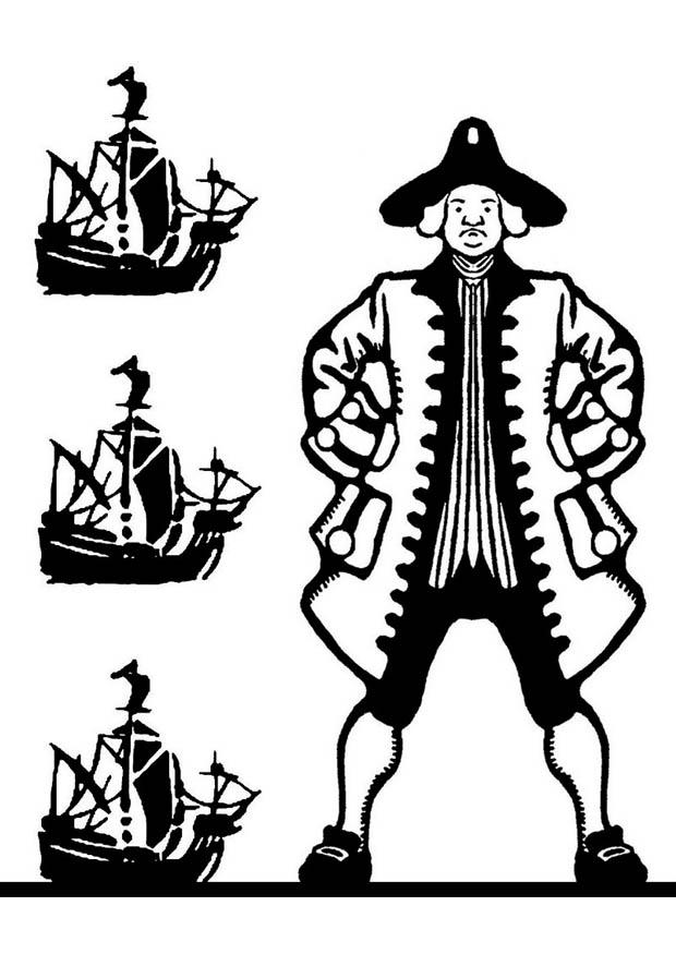Fargeleggingsbilde columbus