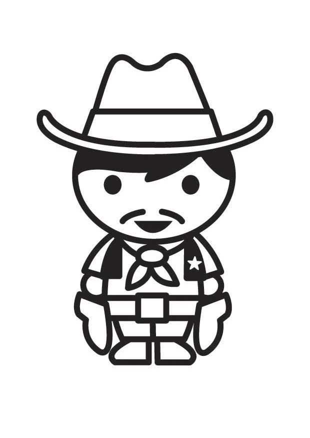 cowboy Fargeleggingsbilde cowboy