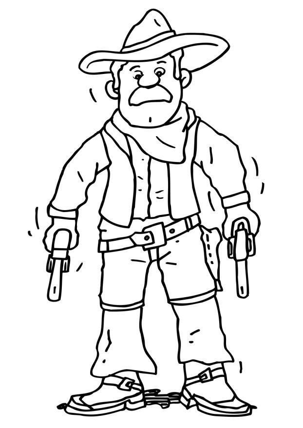 cowboy Fargeleggingsbilde cowboy