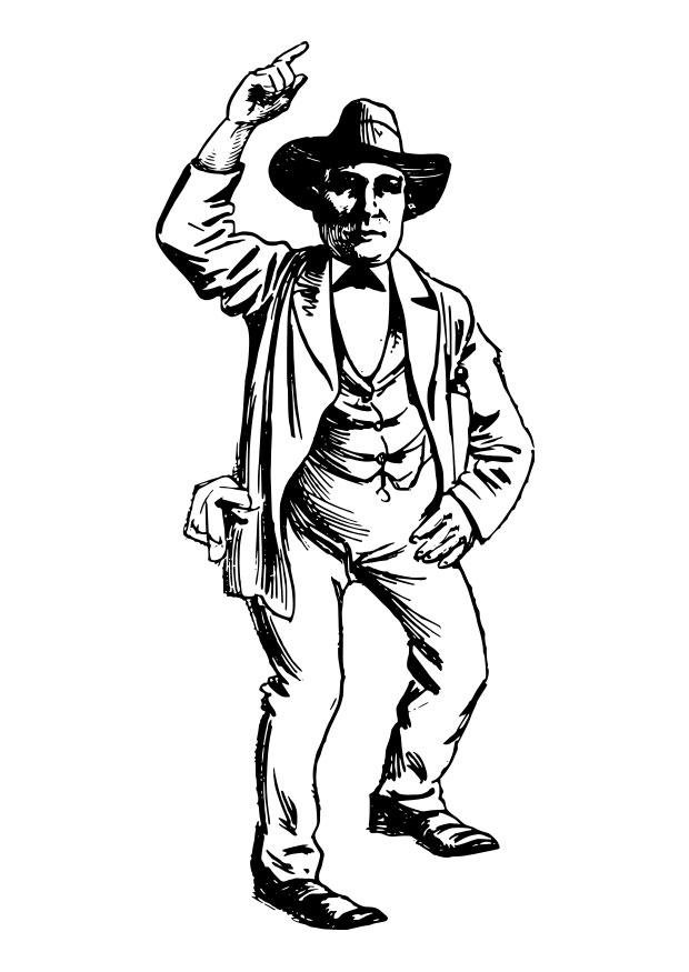 cowboy Fargeleggingsbilde cowboy
