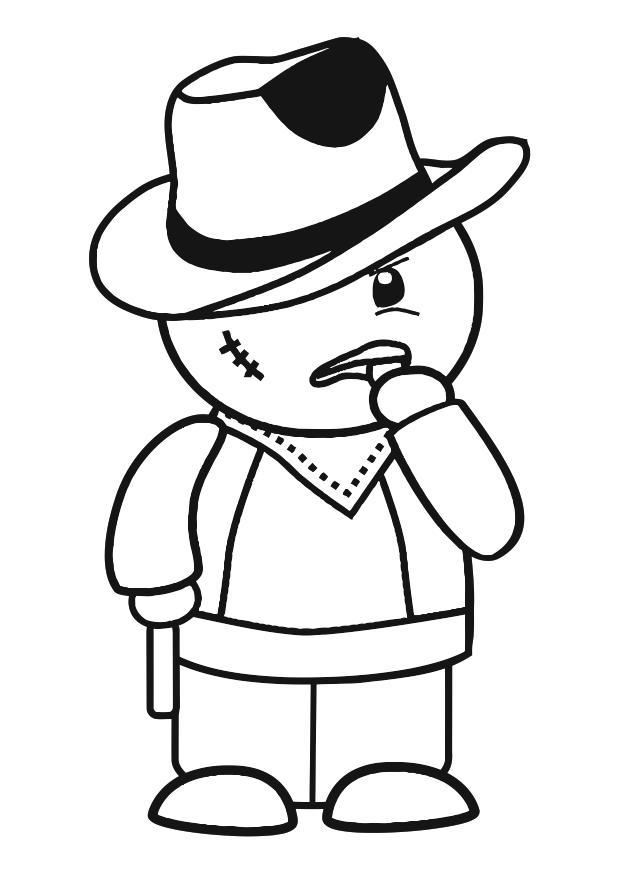 cowboy Fargeleggingsbilde cowboy